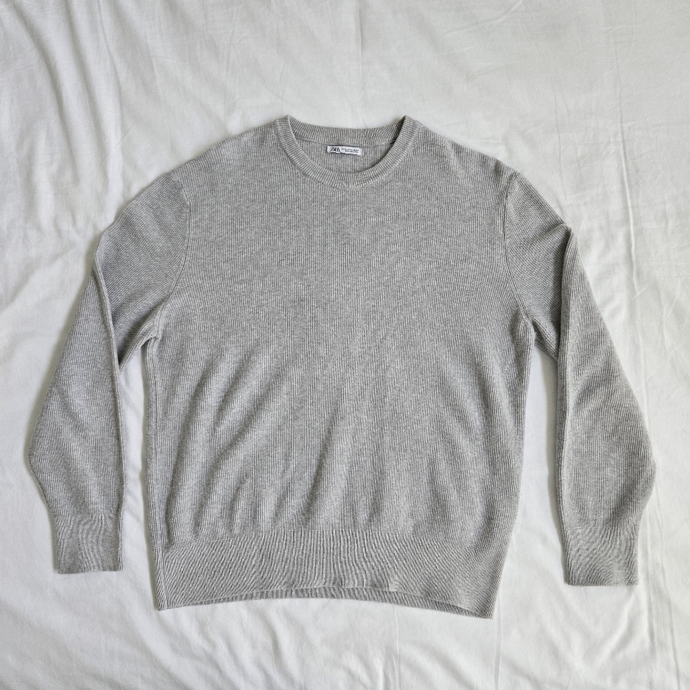 ZARA Men's Waffle Knit Long Sleeve